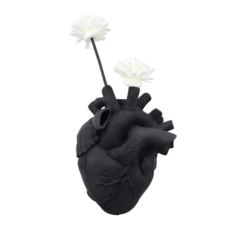 Creative Anatomical Heart Vases Resin Sculpture Heart Shaped Art Flower