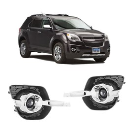 CONCEPT AUTOMOTIVE LIGHTS Compatible With (Glass Projector Lens) 2010-2016 Chevy Equinox Bumper Fog Lights Driving Lamps