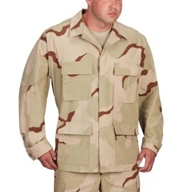 Propper Men's Uniform Ripstop BDU Coat, Three Color Desert Camo