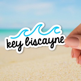 Squiddy Key Biscayne - Vinyl Sticker Decal for Phone, Laptop, Water Bottle (2.5" Wide)