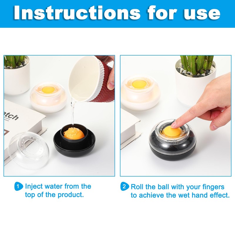 PATIKIL Fingertip Moistener, 5 Pcs 3 Inch Plastic Reusable Non-Slip