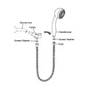 Aplha Set 3-Functions Handheld Shower with Pivot Ball Holder and