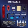 Tuffking Tattoo Gun Machine Kit-Cordless Rotary Tattoo Pen Set with
