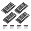 4 Sets Digital Tube Display Module LED 4 Digit 7