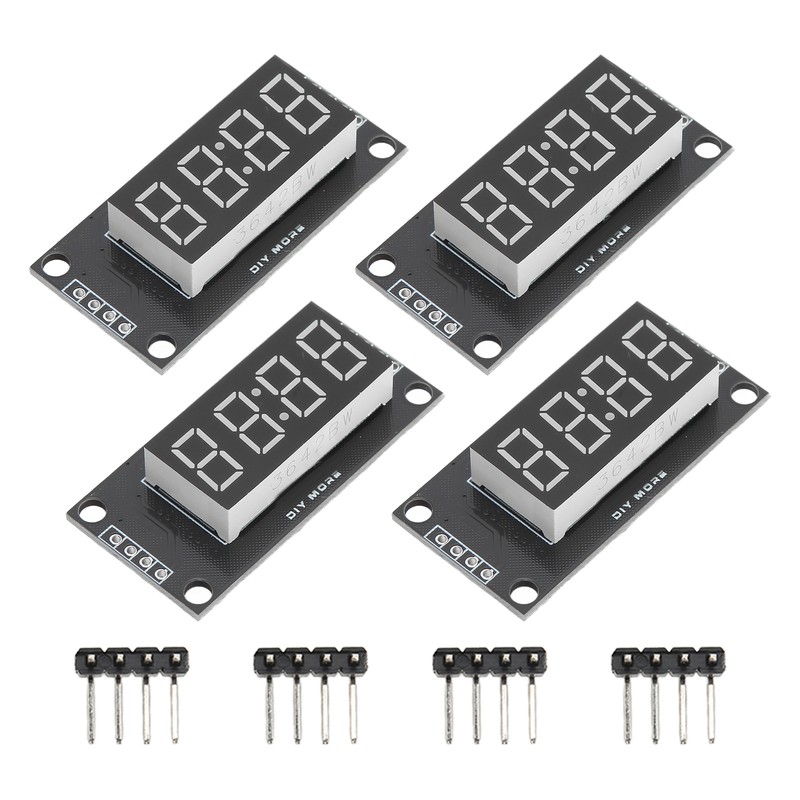 4 Sets Digital Tube Display Module LED 4 Digit 7