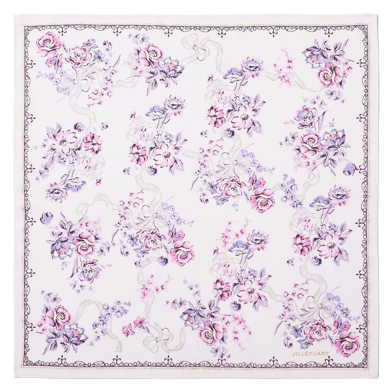 [ジルスチュアート] レディース プリントハンカチ 09001127 ハンカチ 女性 09001127A ピンク[A] 約 横48cm×縦48cm