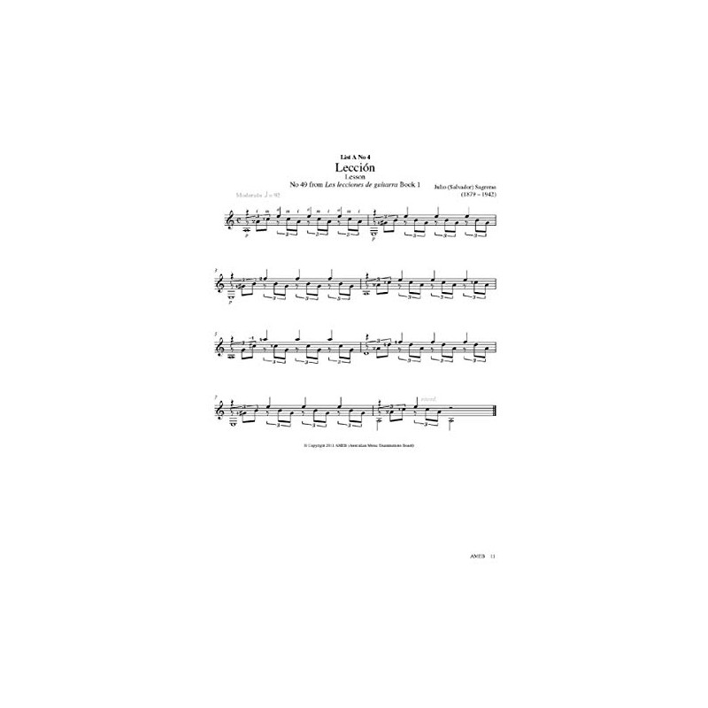 AMEB Classical Guitar Series 2 Grade 1