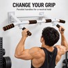 Wall Mounted Multi-Grip Pull Up and Dip Station with Adjustable
