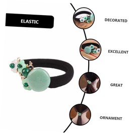 Healeved Vintage Hair Tie Retro Flower Ponytail Holder for Women Comfortable Elastic Hair Bands for Daily Use Parties Birthdays Fits Thick Thin Hair