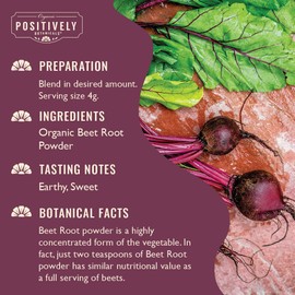 Organic Positively Botanicals Company, Beet Root, Botanical Powder, 16 Ounce