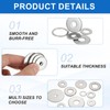 sourcing map 5 Pcs M20 304 Stainless Steel Flat Washers