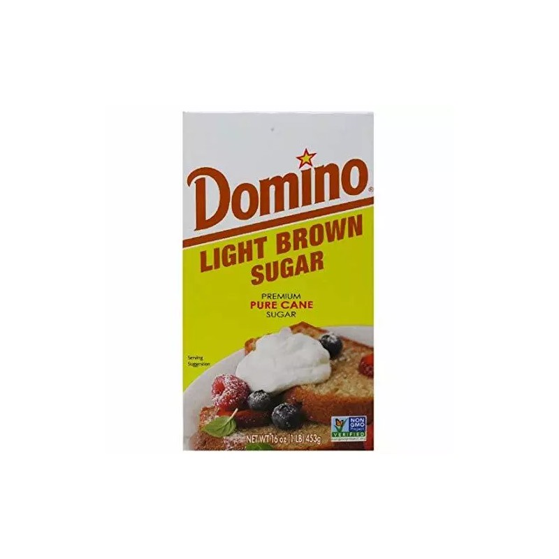Domino Light Brown Sugar 1 Lb Box