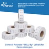 Perco "Sell by" 1 Line Labels - 10 Sleeves, 80,000