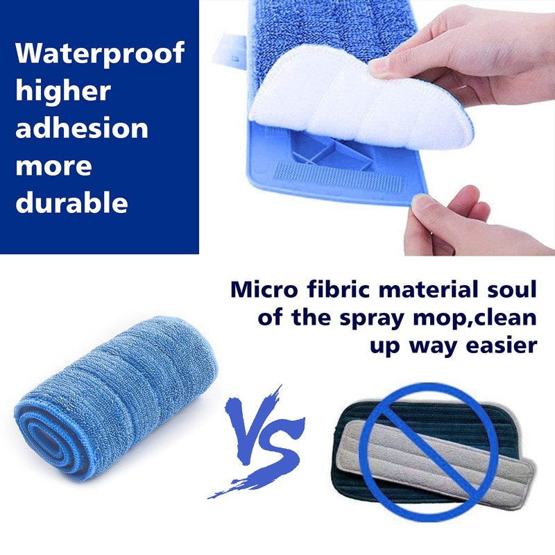 Replacement Washable Microfiber Absorbing Pads - Compatible with E-Cloth Deep