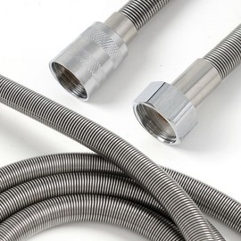 Clean Solution Stainless Steel Spring Shower Hose (Tangle-Free) Coil (2m)