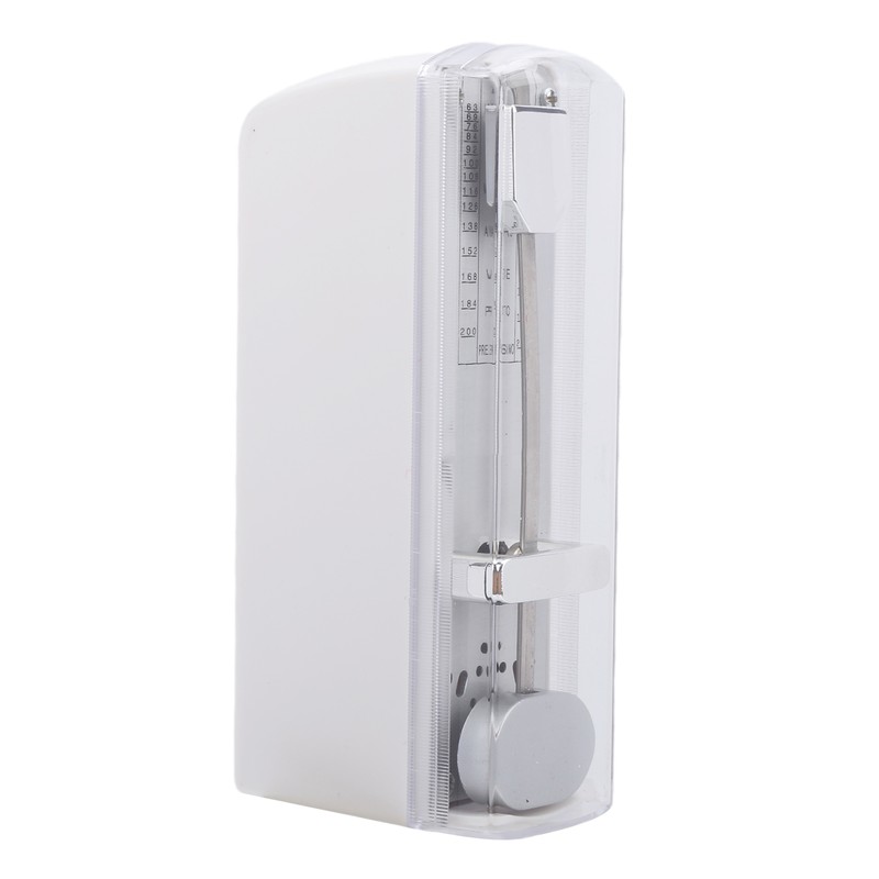 Mini Mechanical Metronome Portable 11x5x3cm White Musical Instrument Accessories for
