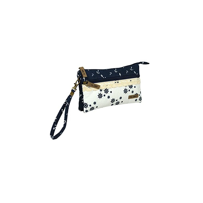 Beauty Thinxx Patchwork Bag Steering Wheel & Anchor, navy