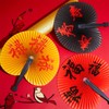 Jetec Ventiladores de personajes chinos orientales plegables de mano para