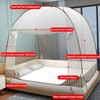 Mosquito Net Bed, Foldable Double Door Mosquito Net Pop Up,