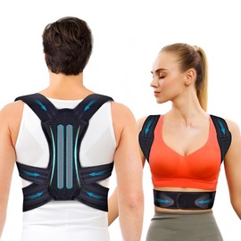 Posture Corrector Back for Men and Women, Back Straightener, Posture Corrector for Upper and Lower Back Pain, Support Straightener for Neck Shoulder Waist (L)