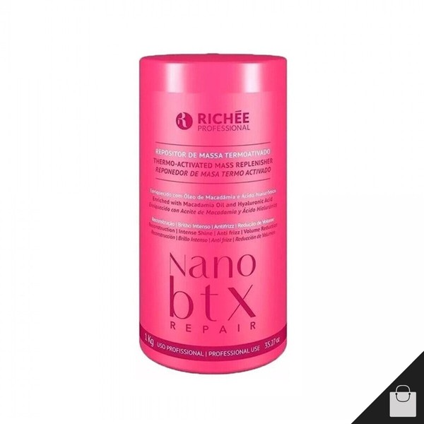 Richee Nano Btx Repair Mask Professional Hair Straightening Nanobotox - 1Kg 34oz