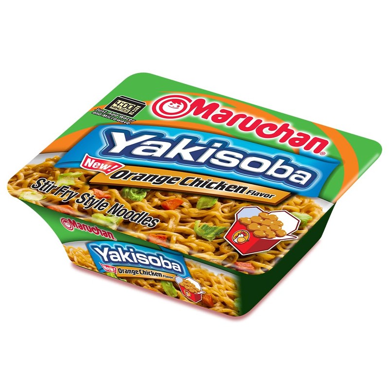 Maruchan Yakisoba Orange Chicken, Japanese Instant Ramen Noodles, 4.23 Oz,