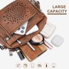 APHISON Crossbody Purse for Women，Small Crossbody Bags Trendy Vegan Leather