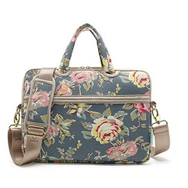 KAYOND Blue Water Hyacinth Patten water resistant Laptop Shoulder Messenger Bag Case Sleeve for 12 Inch 13 Inch Laptop,Laptop Briefcase