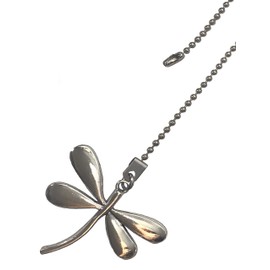 Large Pewter Dragonfly Ceiling Light Fan Pull Pull Chain Extender Ornament