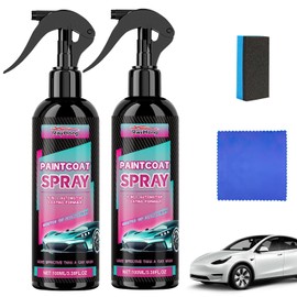 2PCS 3 in 1 Ceramic Car Coating Spray, Paintcoat Spray, 2025 Upgrade Multi-Functional Coating Agent Long-lasting gloss for Cars