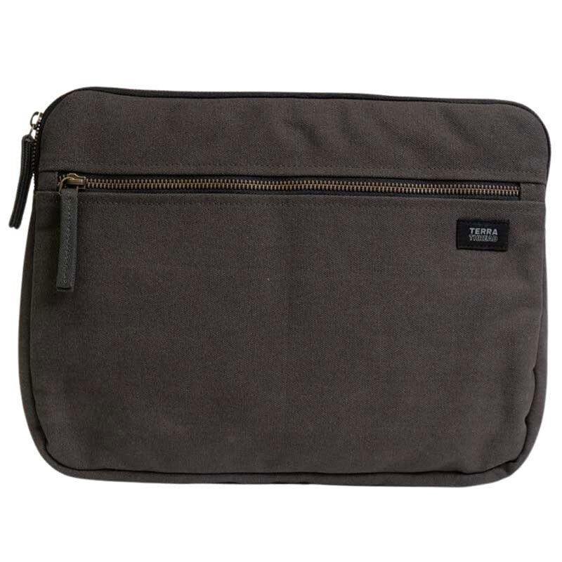 Terra Thread Organic Cotton Laptop Sleeve 13 Inch, Mustard Yellow