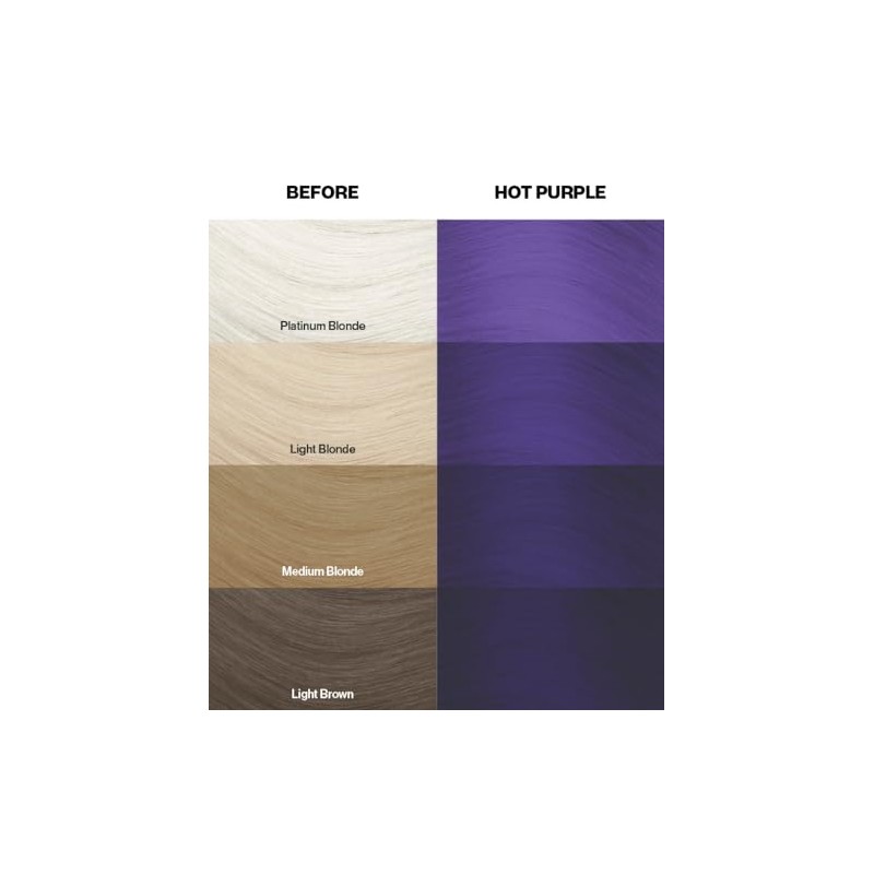 Crazy Color Hot Purple Hair Dye 100ml