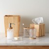 KMwares Decorative Square Wastebasket/Trash Can/Garbage Can for Home Accent, Kitchen,