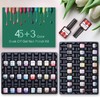 SINZONeu Gel-Nagellack-Set, 45 lebendige Farben, sichere Inhaltsstoffe, langanhaltend, mit Unterlack,