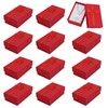 12 Pack Jewelry Gifts Boxes,Kraft Boxes,Rectangular Cardboard Packaging Box Set,Paper