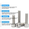 M6 60mm Screw M6-1.0x60mm Socket Head Cap Screw M6 Socket