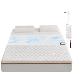 VINIKYCA Grounding Sheets,Grounding Mat for Bed 10% Pure Silver Fiber+90% Organic Cotton,with 15Ft Grounding Cord and Test Pen,104 * 23.6inch Suitable for All Mattress Sizes(White)