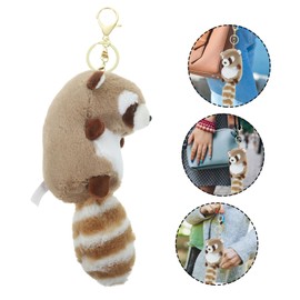 TOYANDONA Fluffy Keychain Red Panda Pendant Keychain Bag Hanging Decor Keychain Cute Key Chain Pendant Racoon Toy Plush Raccoon Keychain Key Fob s for Women Key Ring Animal Pp Cotton Miss