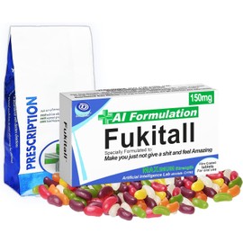 atcotab Joke Pill Box with Jelly Beans Great for Xmas Gift Secret Santa Stocking Filler