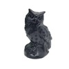 JRVIPSJ Natural Obsidian Owl Skull Crystal Owl Skull Crystal Figurine