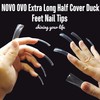 NOVO OVO XXL Long Duck Feet Nail Tips Half Cover
