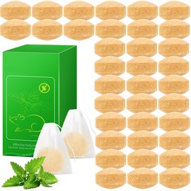 36 Pack Mouse Repellent Indoor, Peppermint Mice Repellent for House, Rodent Deterrent Balls for Mice, Rat, Spider, Roach, Keeping Rodents Out of Car, RV, Garage, Attic, Basement - Human & Pet Safe