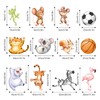 Tanlaby Jungle Animals Wall Stickers Cartoon Animal Circus Wall Decals