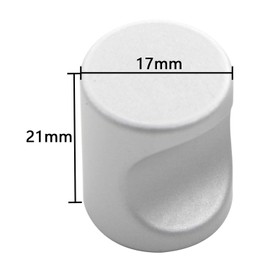 Pxyelec 20pcs Cabinet Knobs, Modern Cylindrical Drawer Knobs Dresser Pulls Bathroom Cupboard Handles with Screws 17x21mm/0.67x0.83 inch