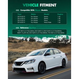 SCITOO Automatic Transmission Filter Kit suitable for Nissan Sentra Versa Versa Note Transmission Filter And Gasket Kit 2012-2019 3172628X0A,RE0F11A,JF015E,33010JF015,31726-28X0A,31726-3JX0A,19318012