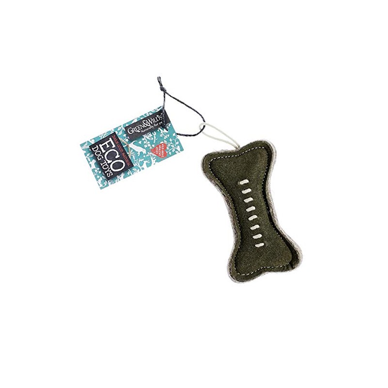 Eco Dog Toy - Green & Wilds - Green Bone