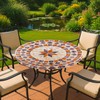 Maximex Tovaglia elasticizzata rotonda Ø 70-86 cm, motivo mediterraneo, tovaglia