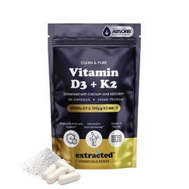 Vitamin D3 K2 - High Strength Vitamin D3 4000IU & K2 MK-7 100μg