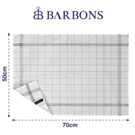 BARBONS Tea Towels Cotton Pack of 10 Kitchen Towels Tea Towels - Tea Towel, Kitchen Towels, Kitchen Towel, Tea Towel Cotton Tea Towel, Dry Towels Kitchen (10, Black)