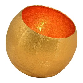 G. WURM Lantern Metal Gold Decorative Living Room Modern 15 x 15 x 15 cm (L x W x H)